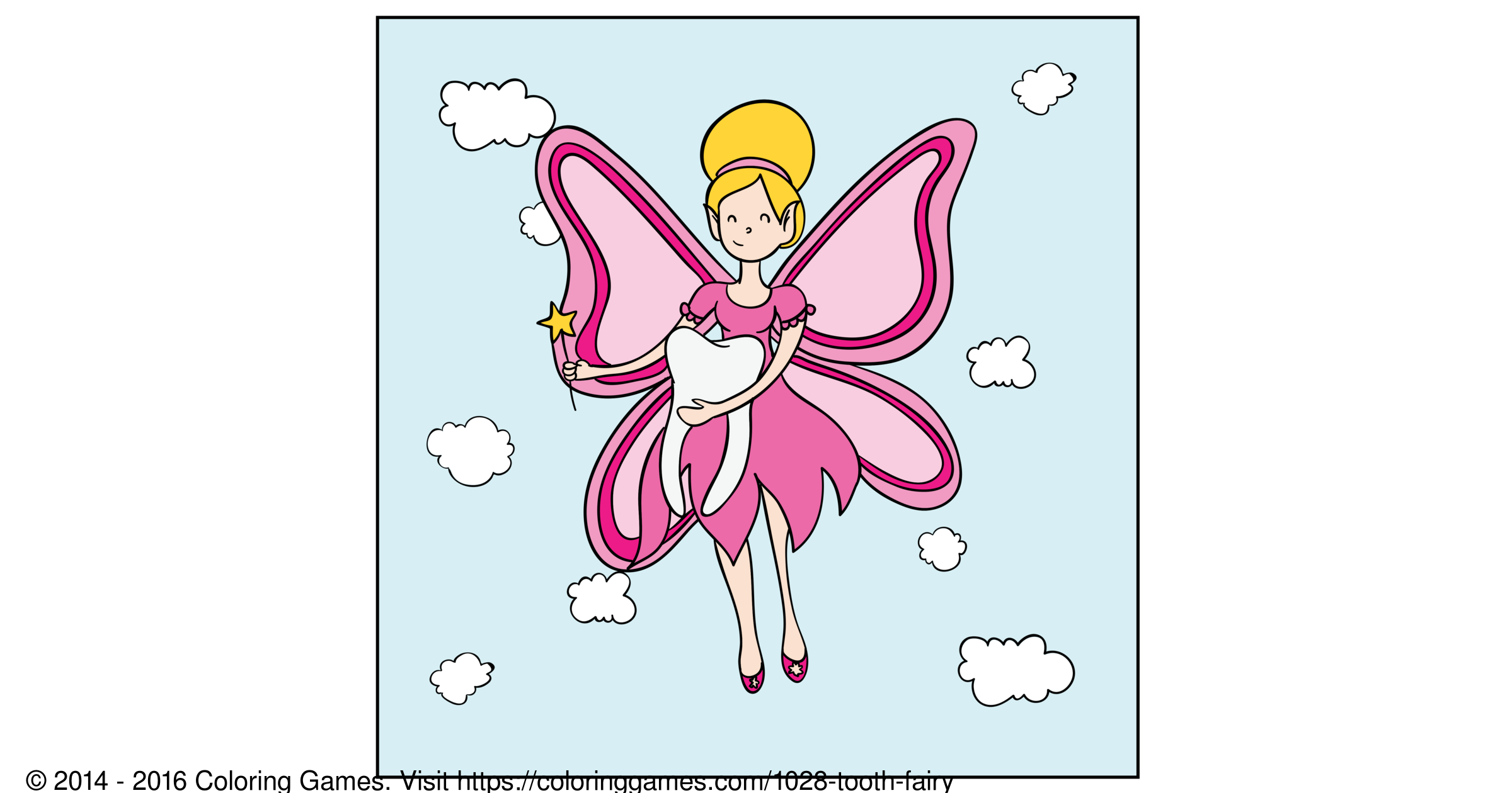 fairy coloring pages games - photo #25
