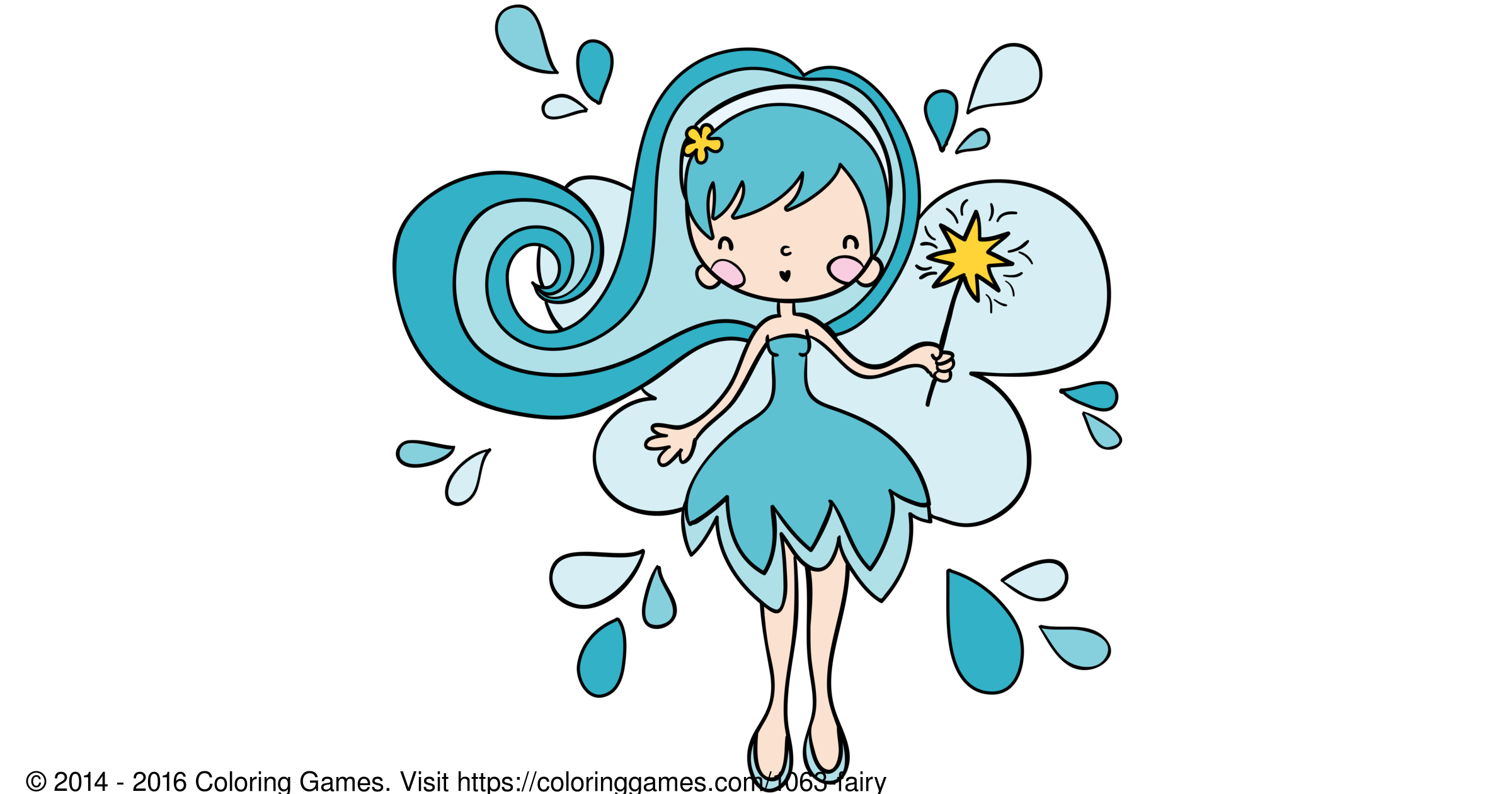 fairy coloring pages games cool - photo #11