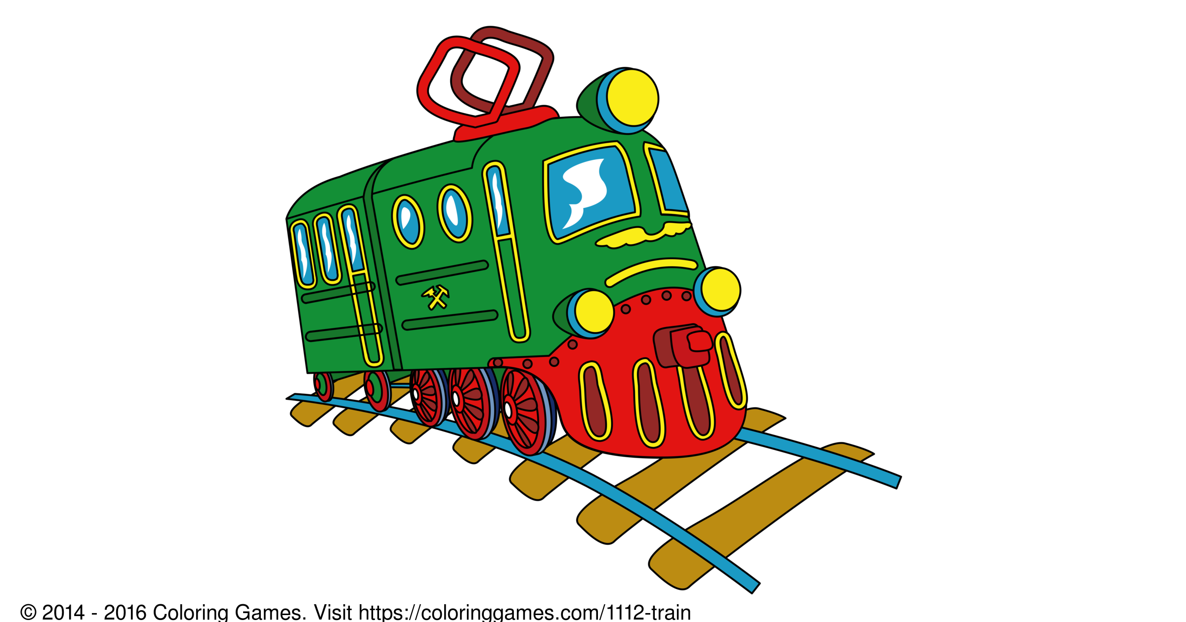 train coloring pages games cool