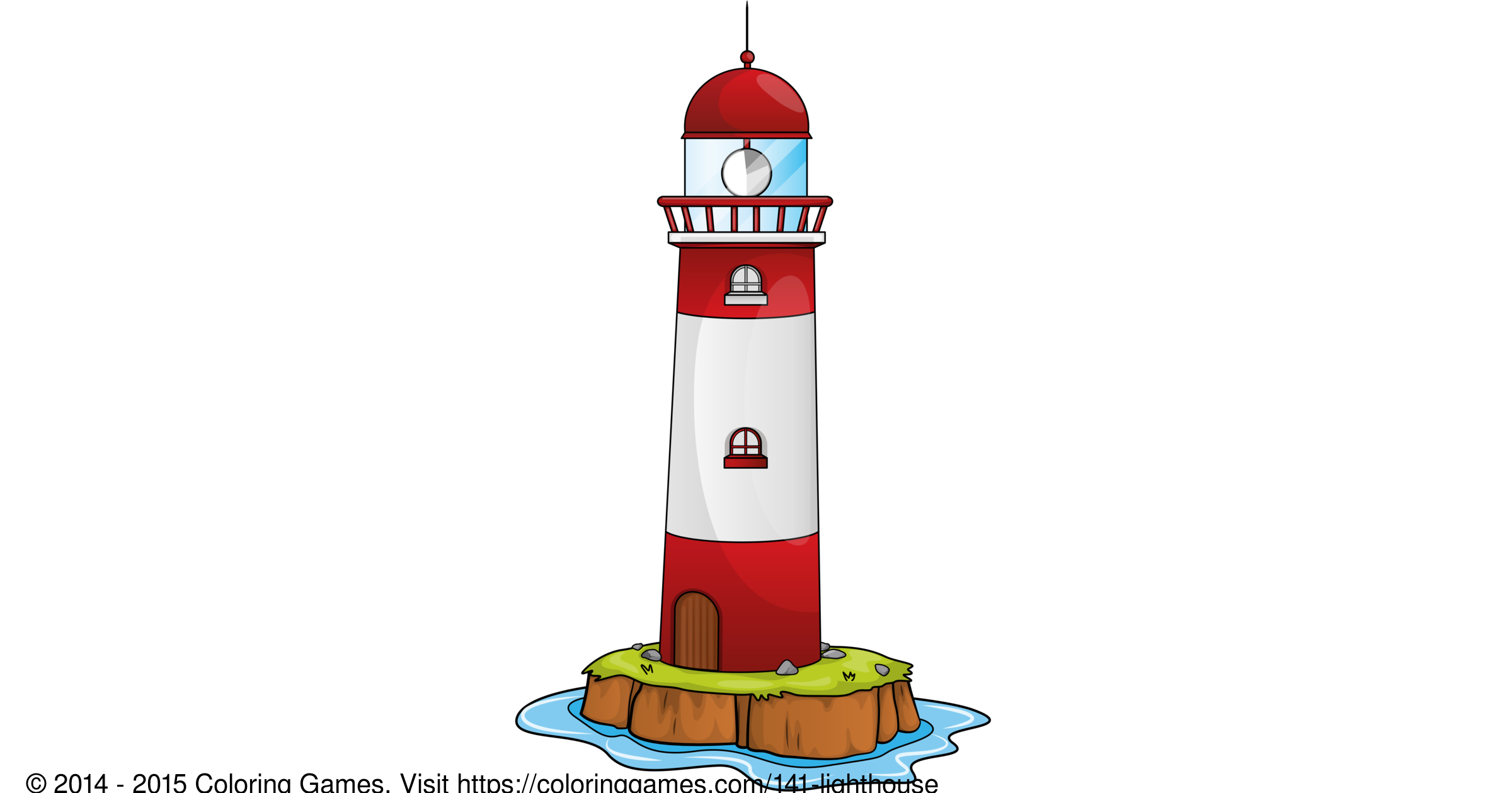 Lighthouse - Coloring Games and Coloring Pages