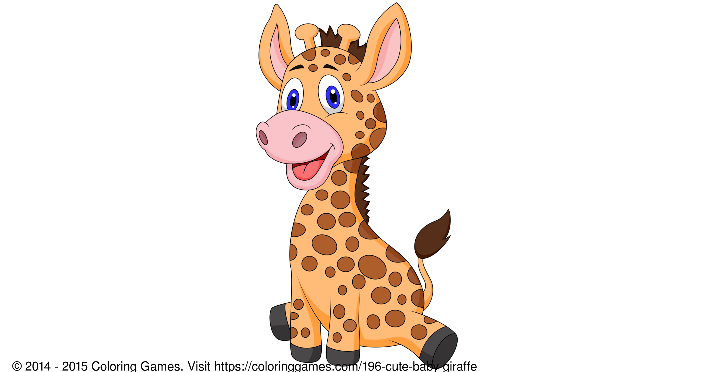 Cute Baby Giraffe Coloring Games And Coloring Pages