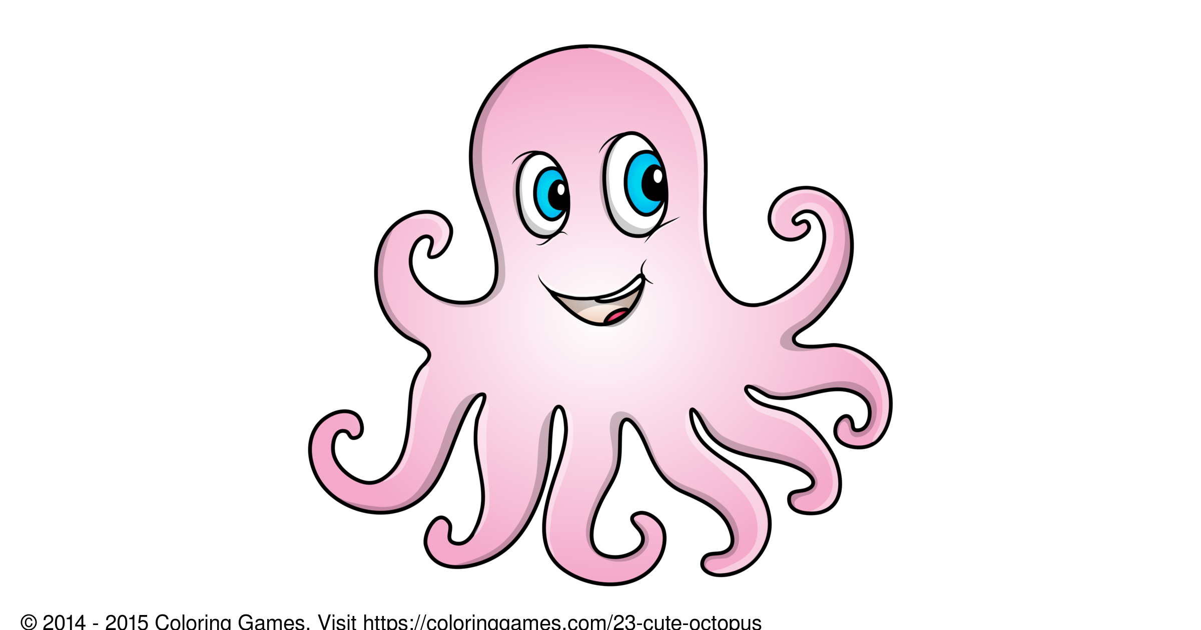 Cute Baby Octopus Coloring Pages