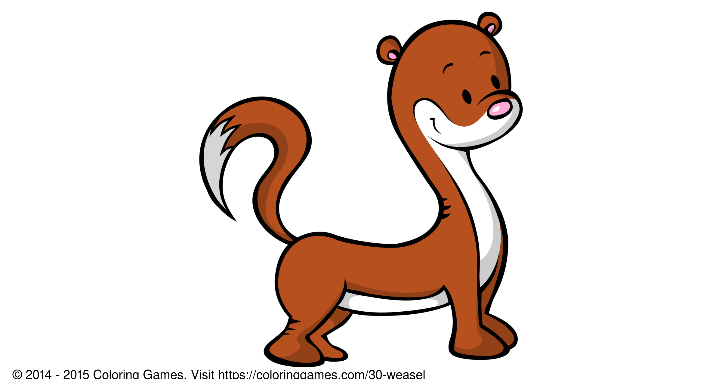 Weasel - Coloring Games and Coloring Pages