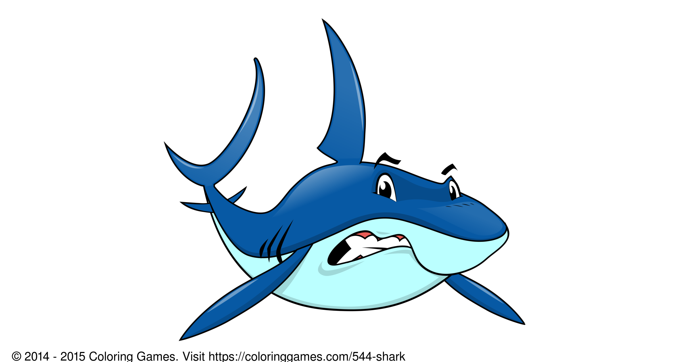 Shark - Coloring Games and Coloring Pages