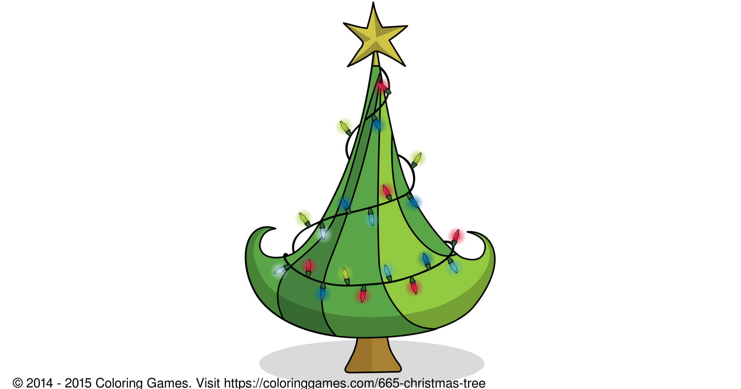 Christmas Tree - Coloring Games and Coloring Pages