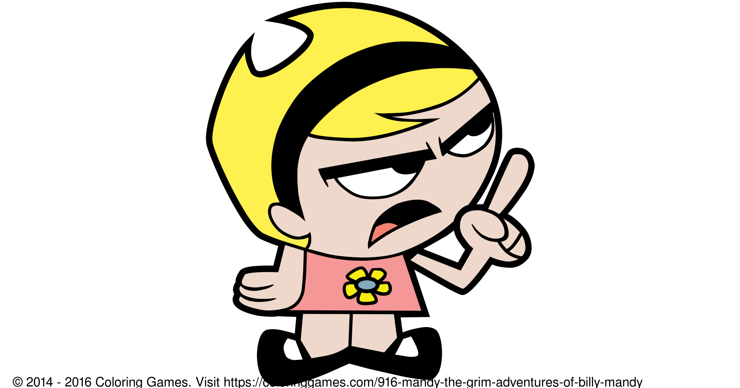 the grim adventures of billy mandy coloring pages pdfs