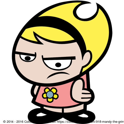 Mandy The Grim Adventures Of Billy Mandy Coloring Games And Coloring Pages