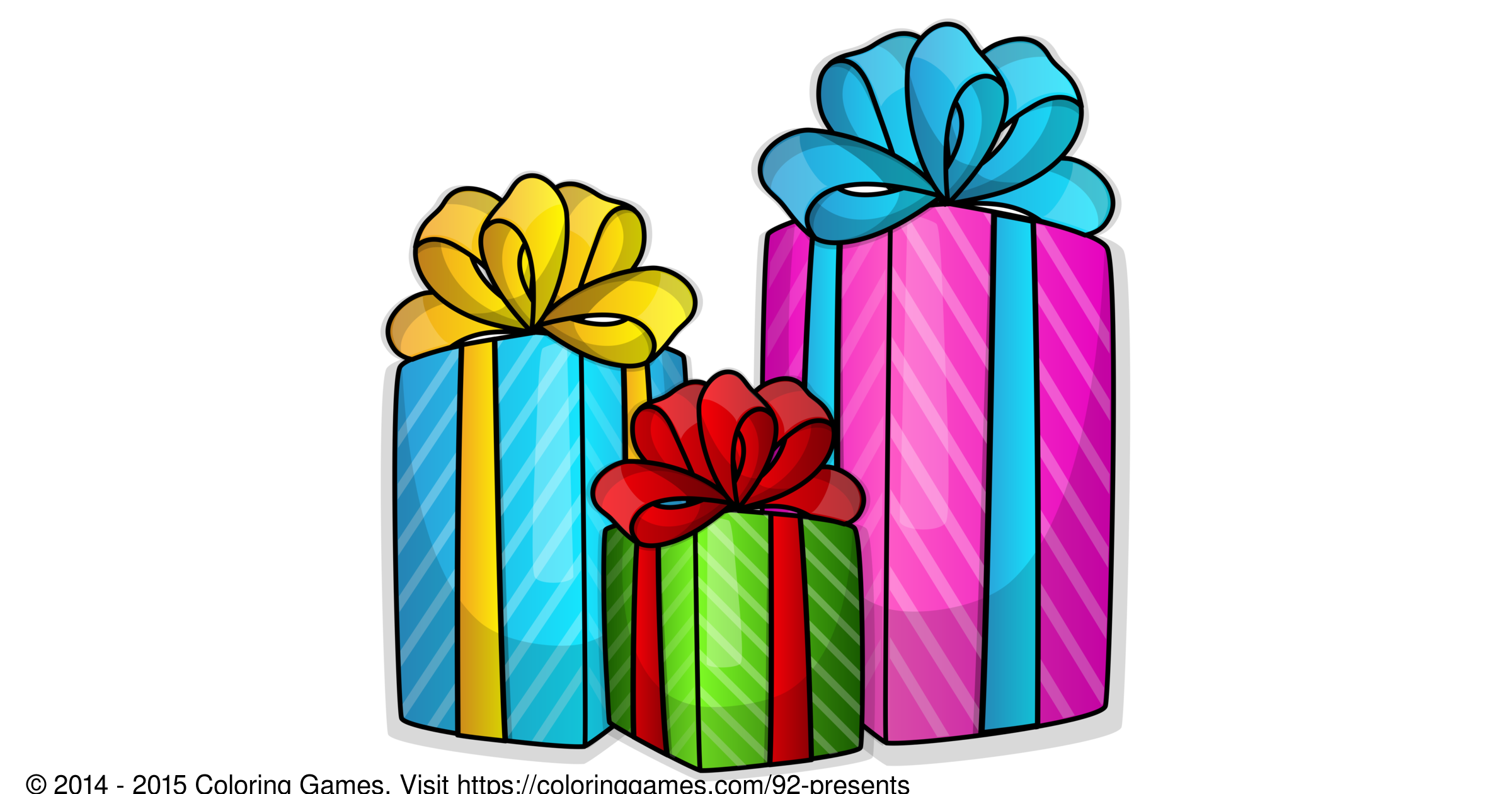 Presents - Coloring Games and Coloring Pages